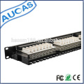 Rack Mount IDC Cat6 Cat5e 24 Port Patch Panel / Cat5e IDC 24 Port Patch Panel / Verstärker 48 Port Cat5e Cat6 Patch Panel